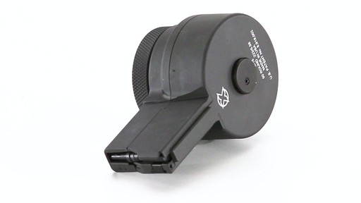 X-Products X-15 M16/AR-15 .223 Remington/5.65 NATO Drum Magazine 50 Rounds 360 View - image 10 from the video